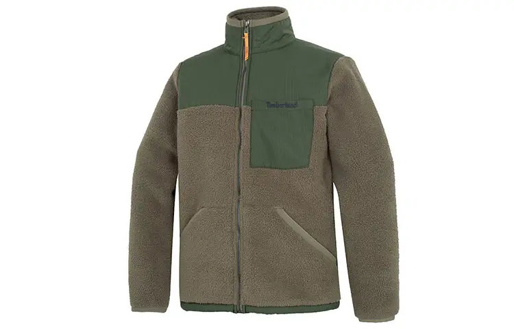 Timberland Jackets Men's Army Green Stand Collar Moderate Other