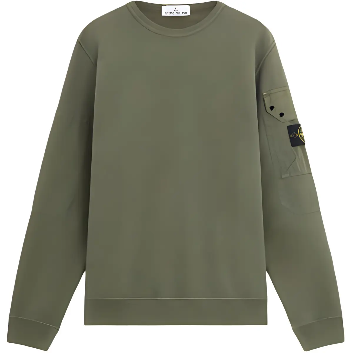 STONE ISLAND Logo Patch Crewneck Sweatshirt