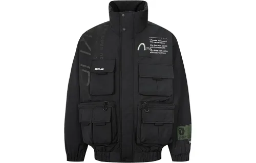 EVISU Jackets Men's Stand Collar Moderate Other