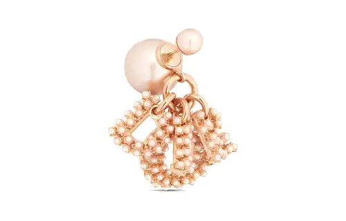 DIOR Metal Earrings Women's Pink