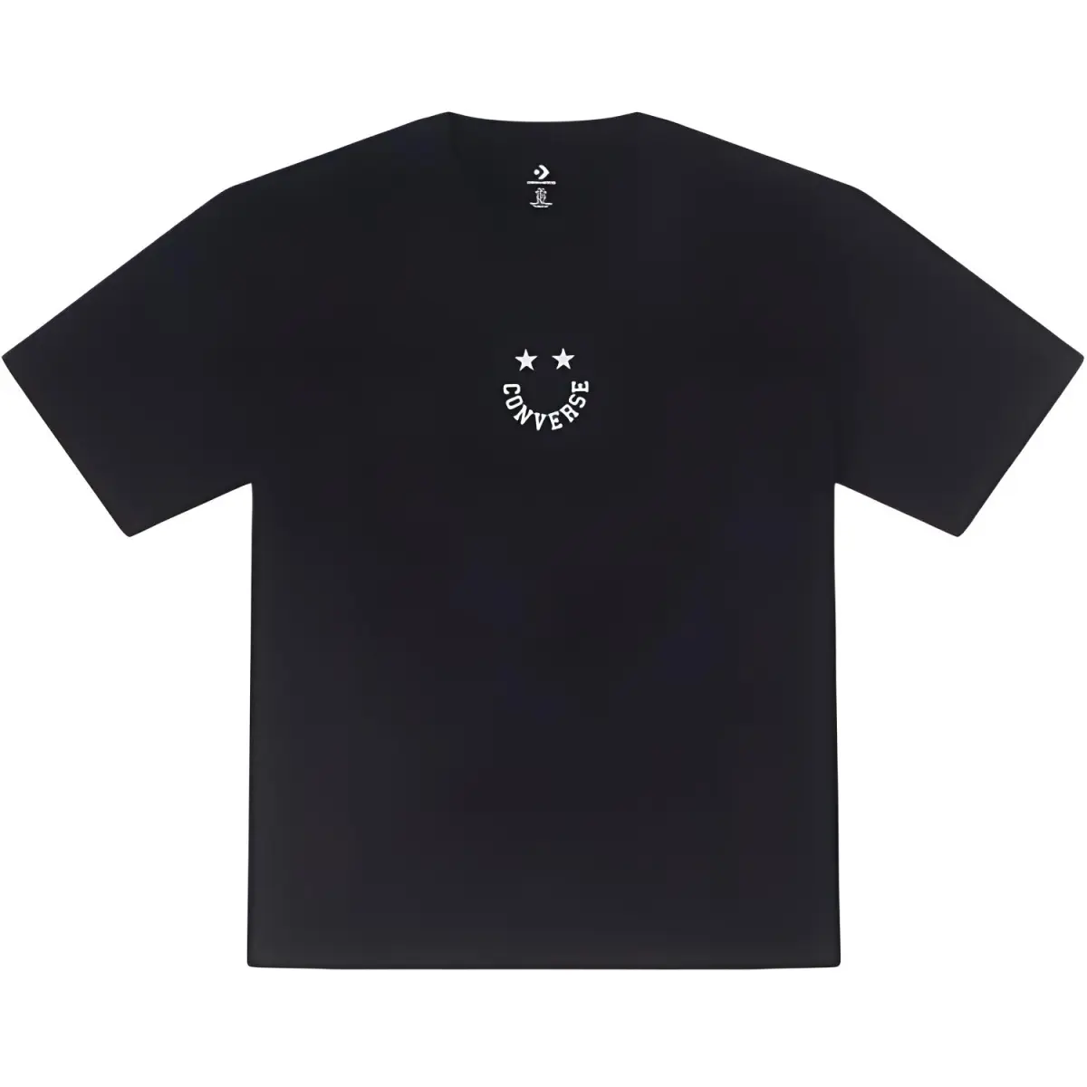 Converse T-Shirts Men's Black Crew Neck Moderate Straight Fit