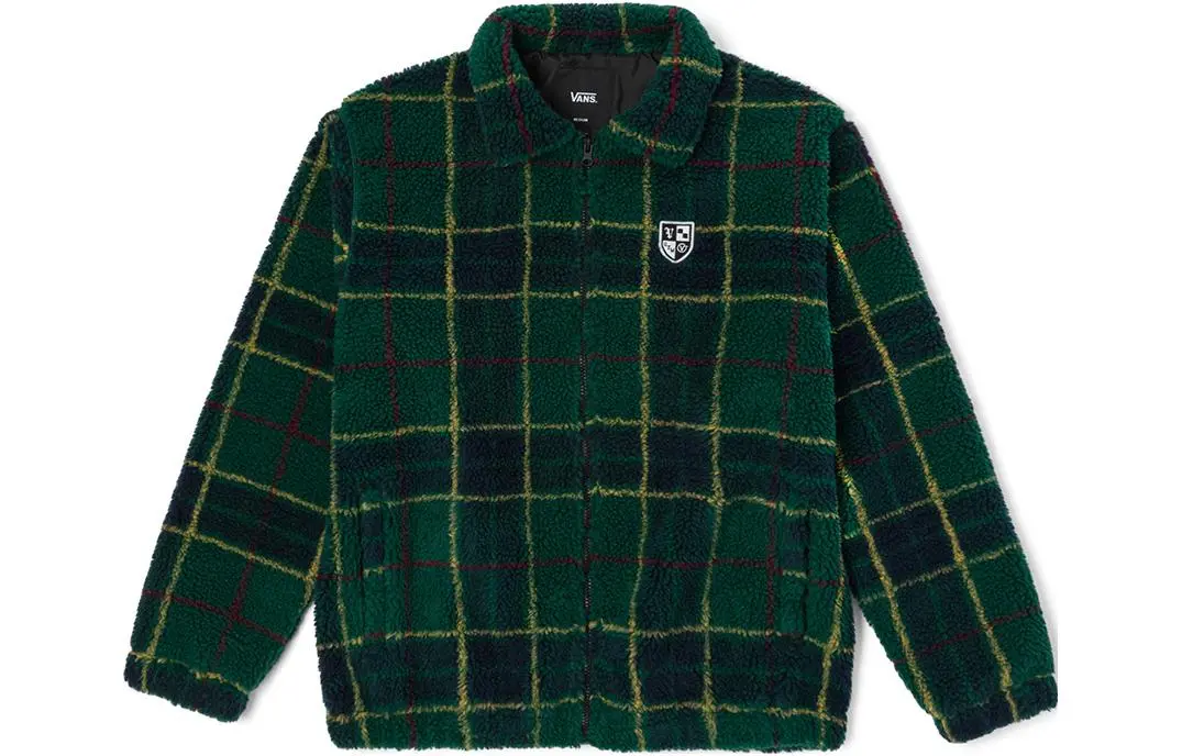 Vans Jackets Unisex Green Lapel Moderate