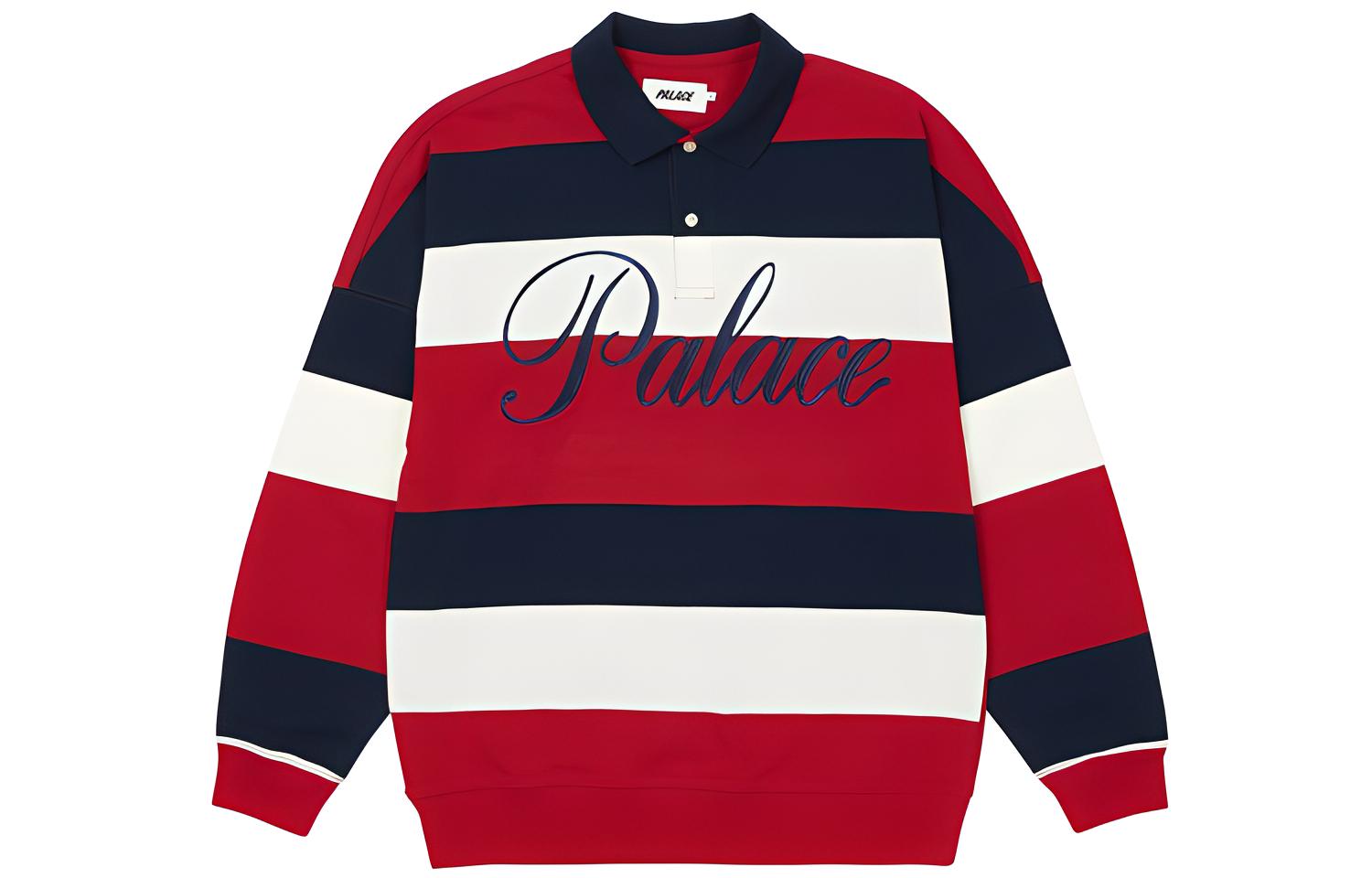 Рубашка-поло Palace Classic Stripe (красная)