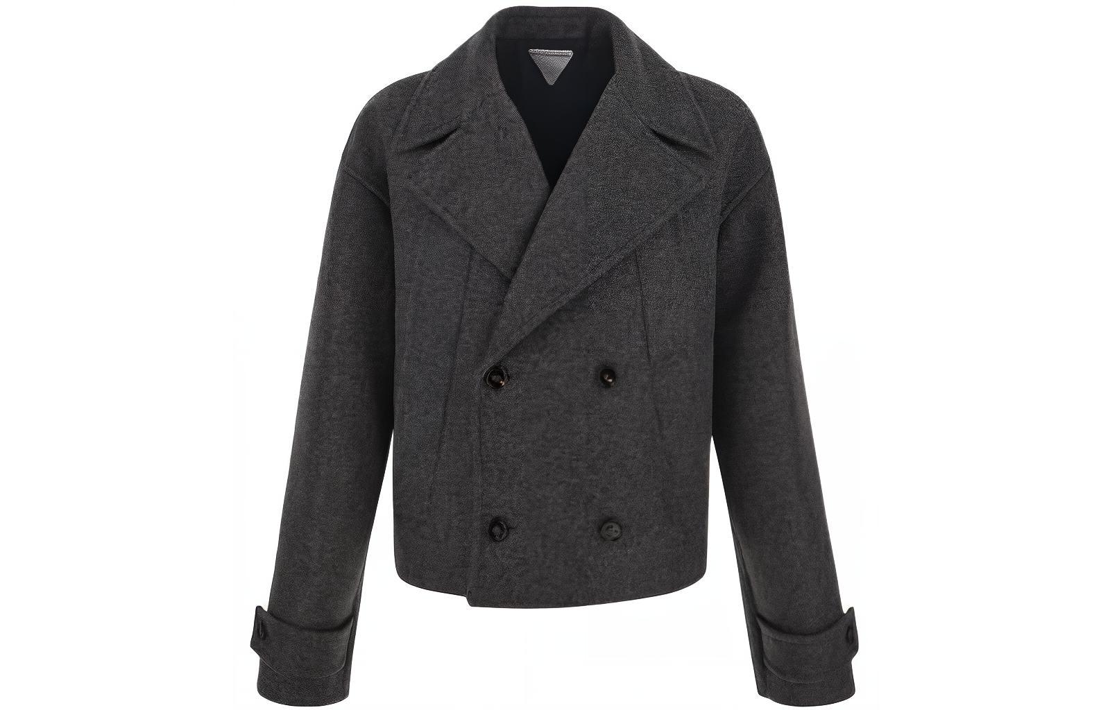 Мужская куртка Bottega Veneta Double-Breasted (серая)