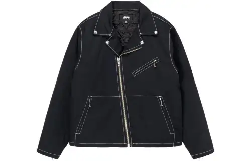 Stussy Twill Moto Zip Jacket