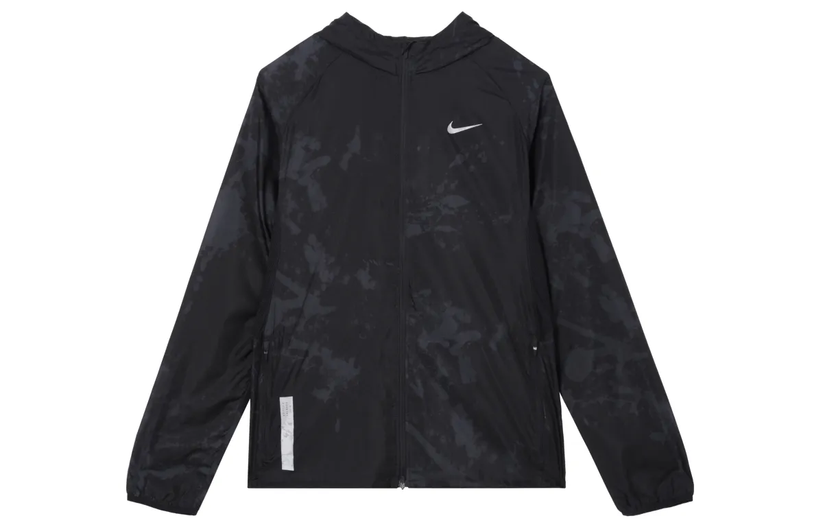 Nike Jackets Men's Black Hooded (Non-detachable) Moderate Straight Fit