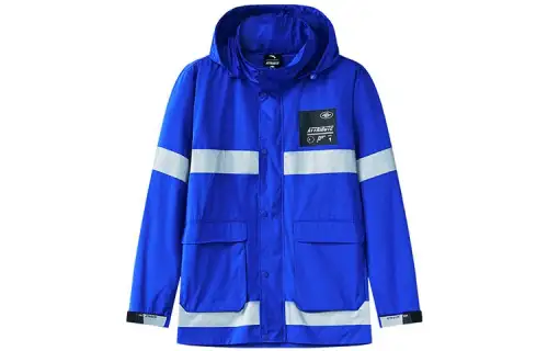 ANTA Jackets Men's Blue Hooded Moderate Other