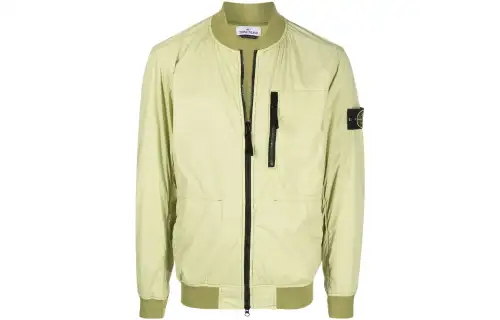 Stone Island Compass-patch zip-up jacket