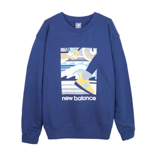 New Balance NB Sweatshirt Men's Navy Blue