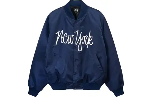 Stussy La Chapter Satin Varsity Jacket