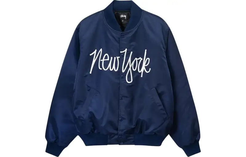 Stussy La Chapter Satin Varsity Jacket