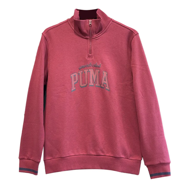 PUMA Sweatshirts Men's Red-15 Stand Collar Moderate Other