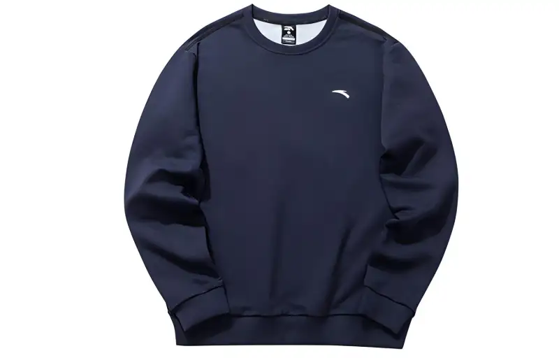 ANTA Sweatshirts Men's Blue Heather Gray Crew Neck Moderate Regular