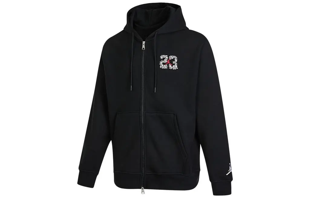 Jordan Jackets Men's Black Hooded Moderate Other