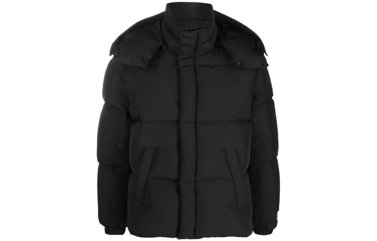 DIESEL Jackets Men's Black Hooded (Detachable) Moderate Straight Fit