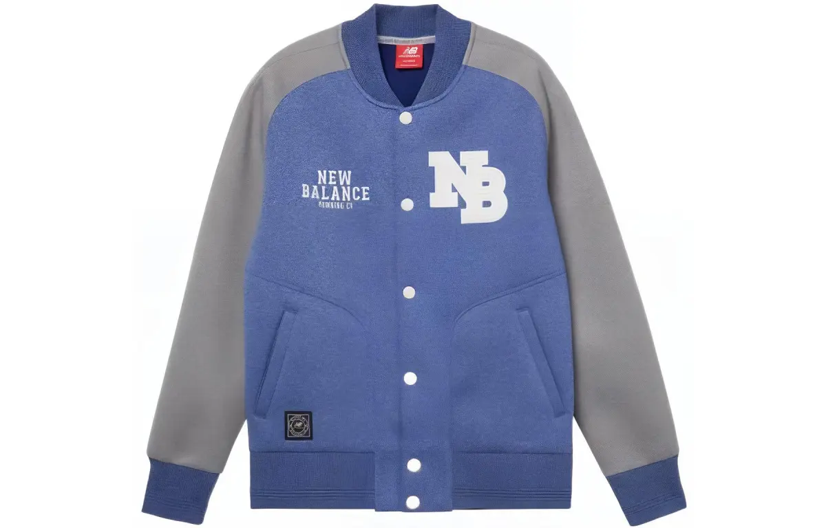 New Balance Jackets Unisex Blue V-neck Moderate Other