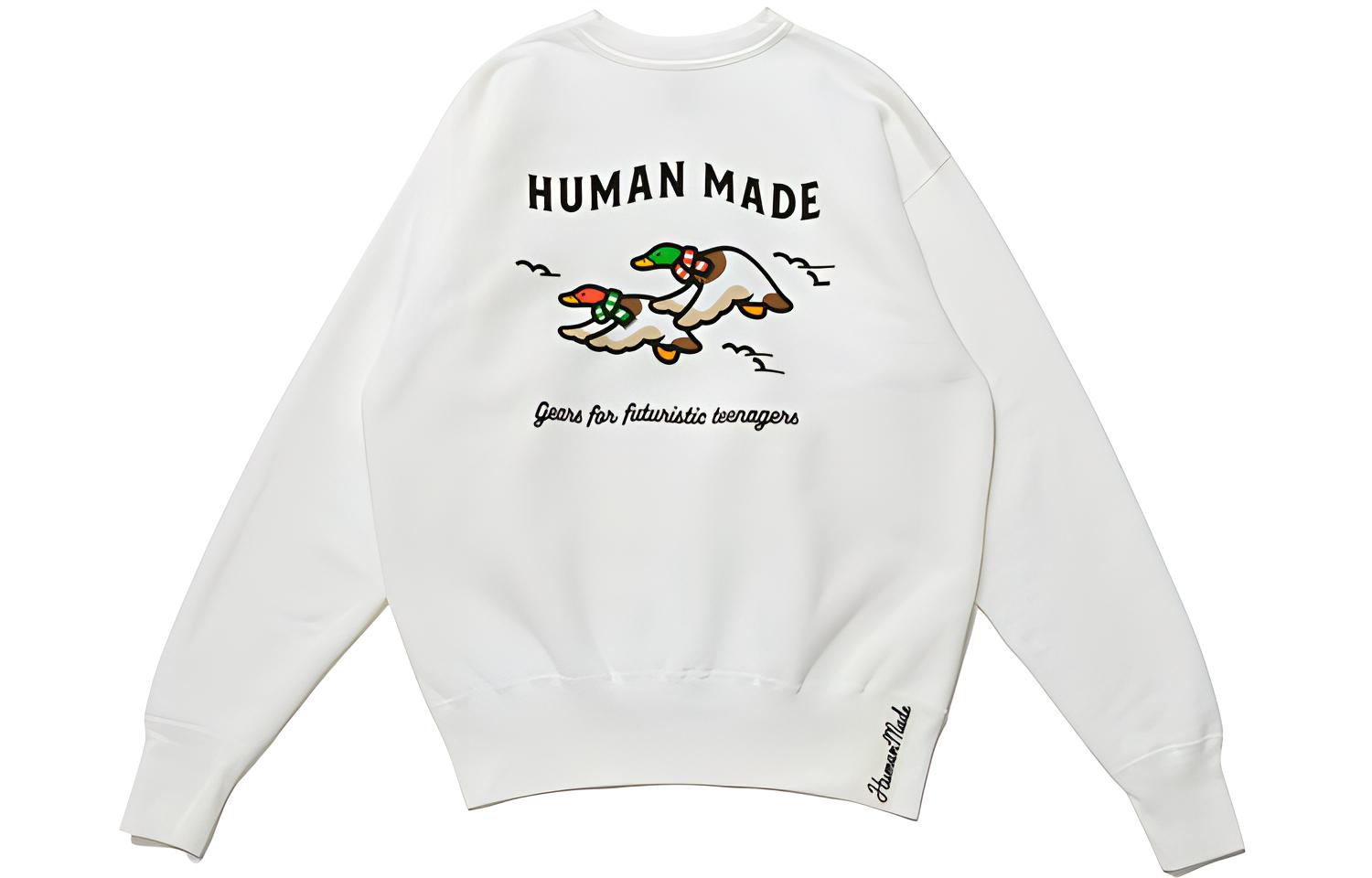 Мужское худи Human Made FW21 Logo (белое)