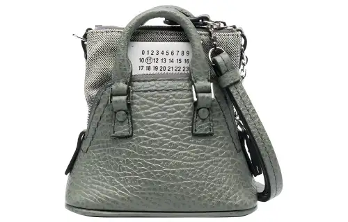 Maison Margiela Numbers-Patch Zipped Mini Shoulder Bag