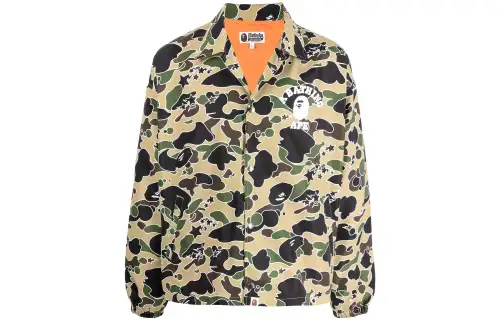 A BATHING APE Bape Jackets Men's Yellow Lapel Moderate Other