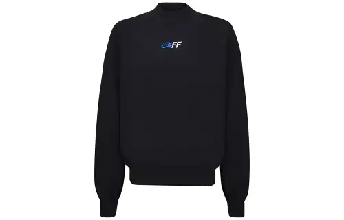 OFF-WHITE Logo Embroidered Crewneck Sweatshirt