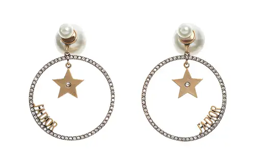 DIOR Earrings Women's Gold
