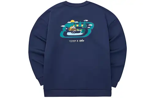 Skechers Cleofus Fun Cartoon Print Fleece Lined Thermal Pullover Sweatshirt Unisex