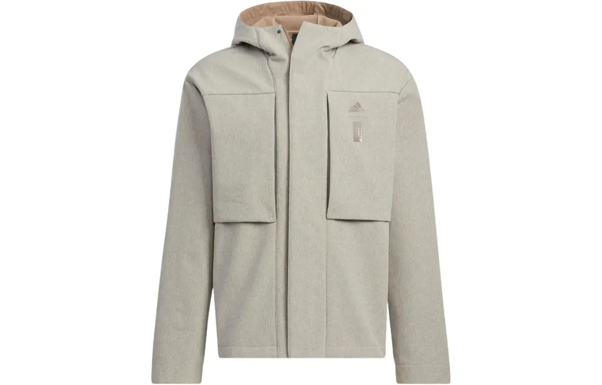 Adidas Jackets Men's Gray Hooded Moderate Other