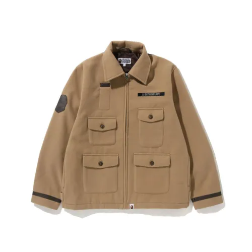 A BATHING APE Jackets Men's Lapel Thickened Other