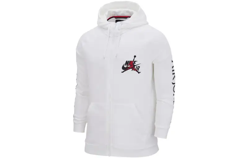 Jordan Jackets Men's White Hooded Moderate Other