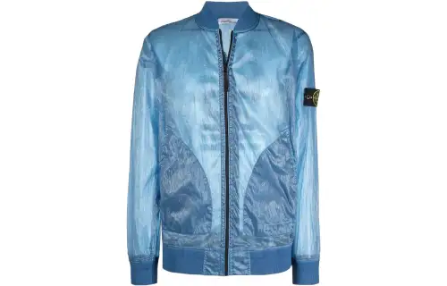 Stone Island number-detail bomber jacket