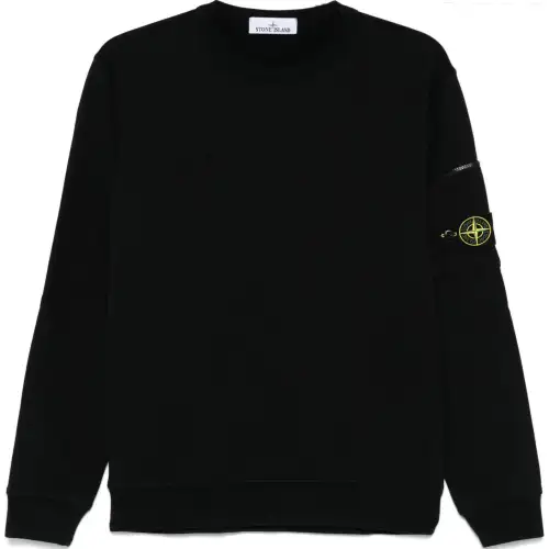 STONE ISLAND Compass Patch Crewneck Sweatshirt