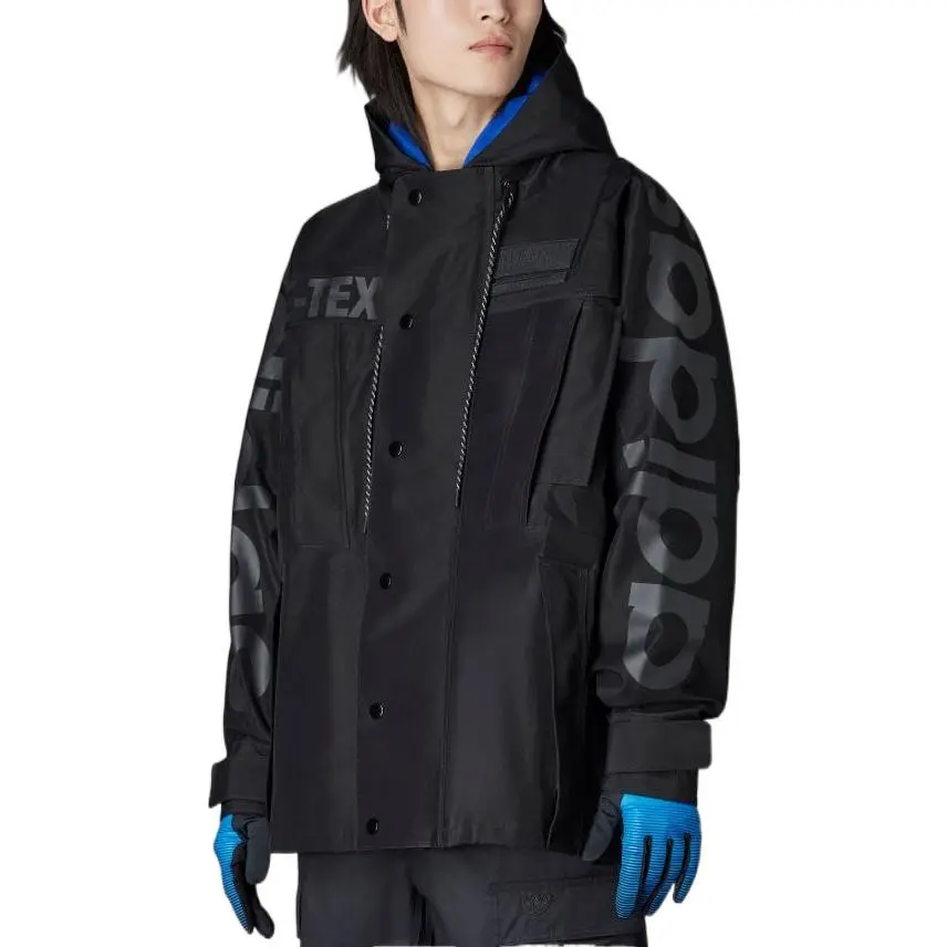 Adidas Originals Jackets Men's Black Hooded (Non-detachable) Moderate Other