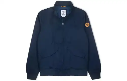 Timberland Jackets Men's Navy Blue Stand Collar Moderate Pilot