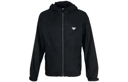 PRADA Re Nylon Jackets & Coats Men's Black