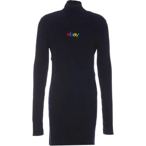 Balenciaga Turtleneck Ribbed Sweater