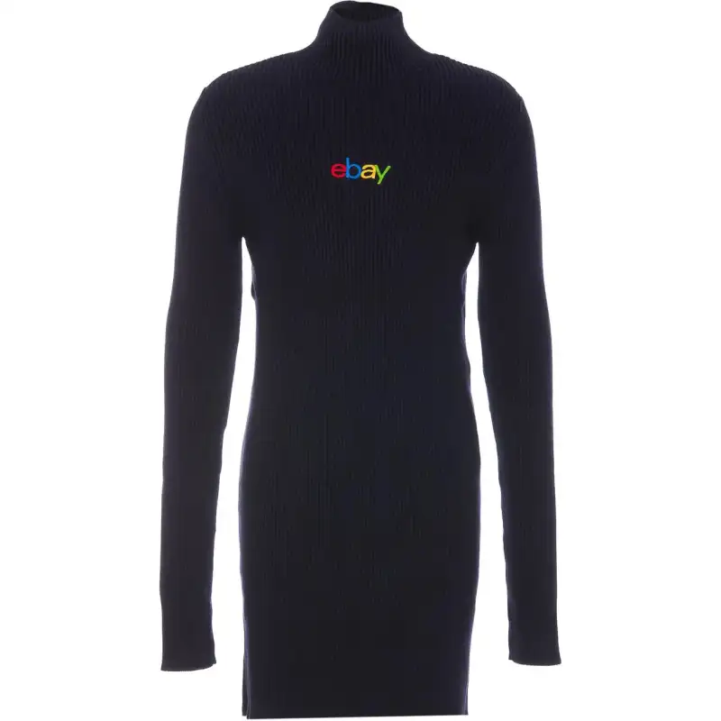 Balenciaga Turtleneck Ribbed Sweater