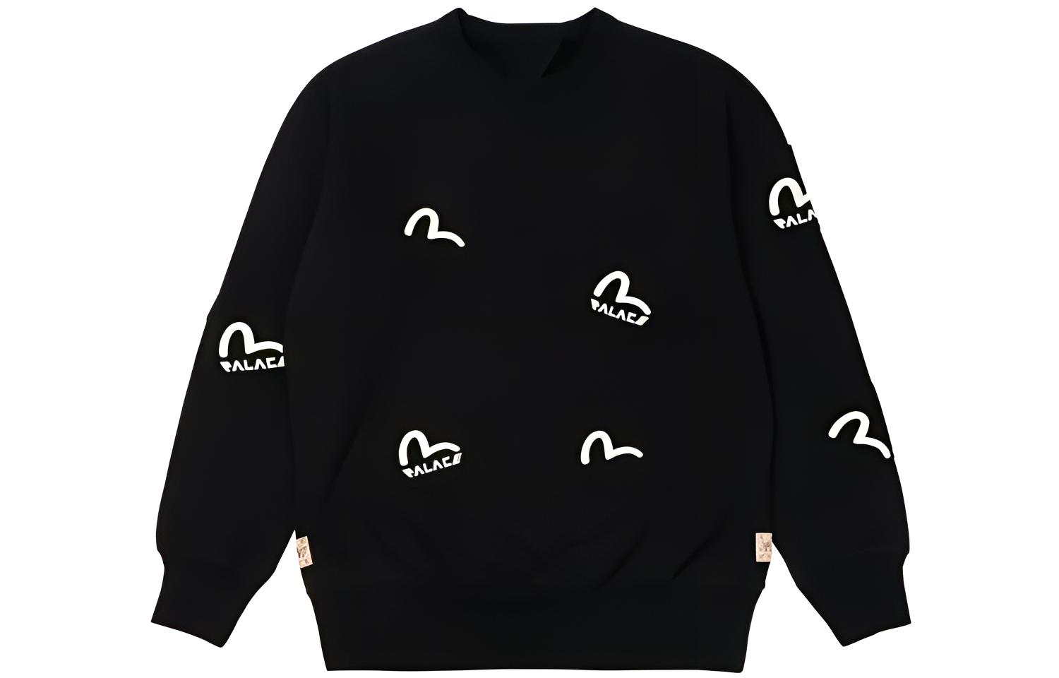 Свитшот Palace PALACE x EVISU FW21 Multi Pocket Crew Black Logo (черный)