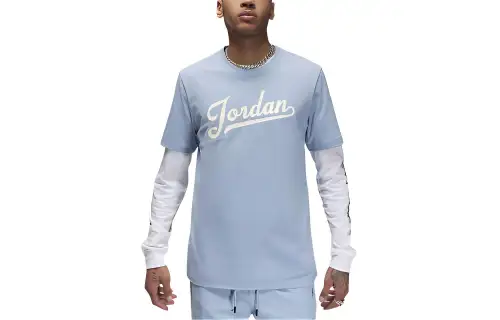 Jordan Flight MVP T Shirt Men's Blue Gray