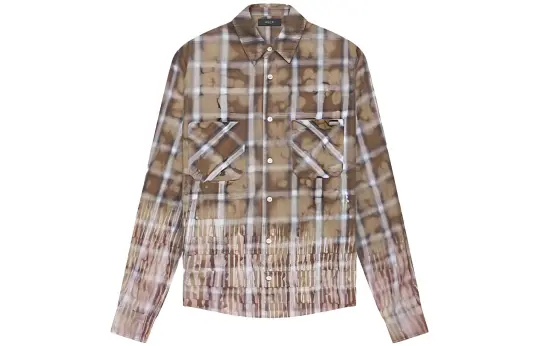 AMIRI Checked Distressed Flannel Shirt