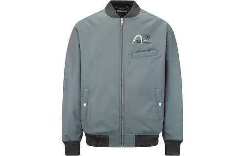 EVISU FW22 Jacket Men's Gray Illusion Multicolor