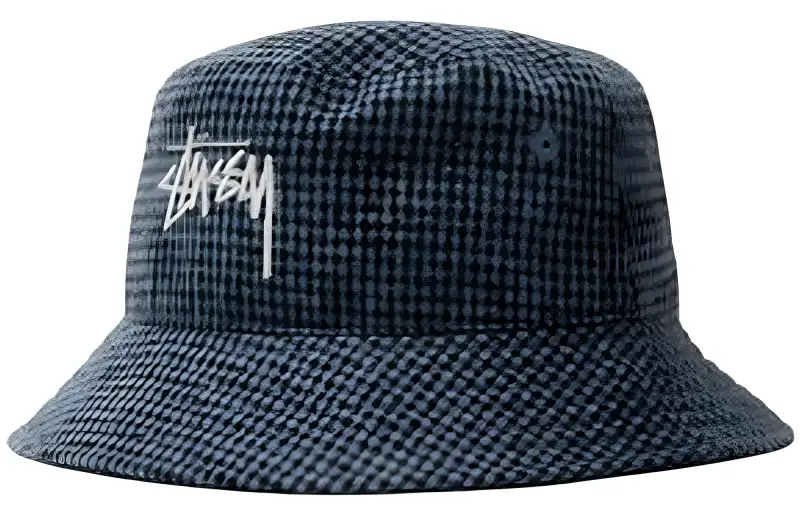 Stussy Wool Check Big Stock Bucket