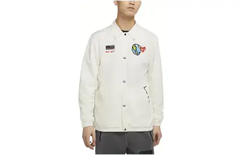 Jordan Jackets Men's White Lapel Moderate Other