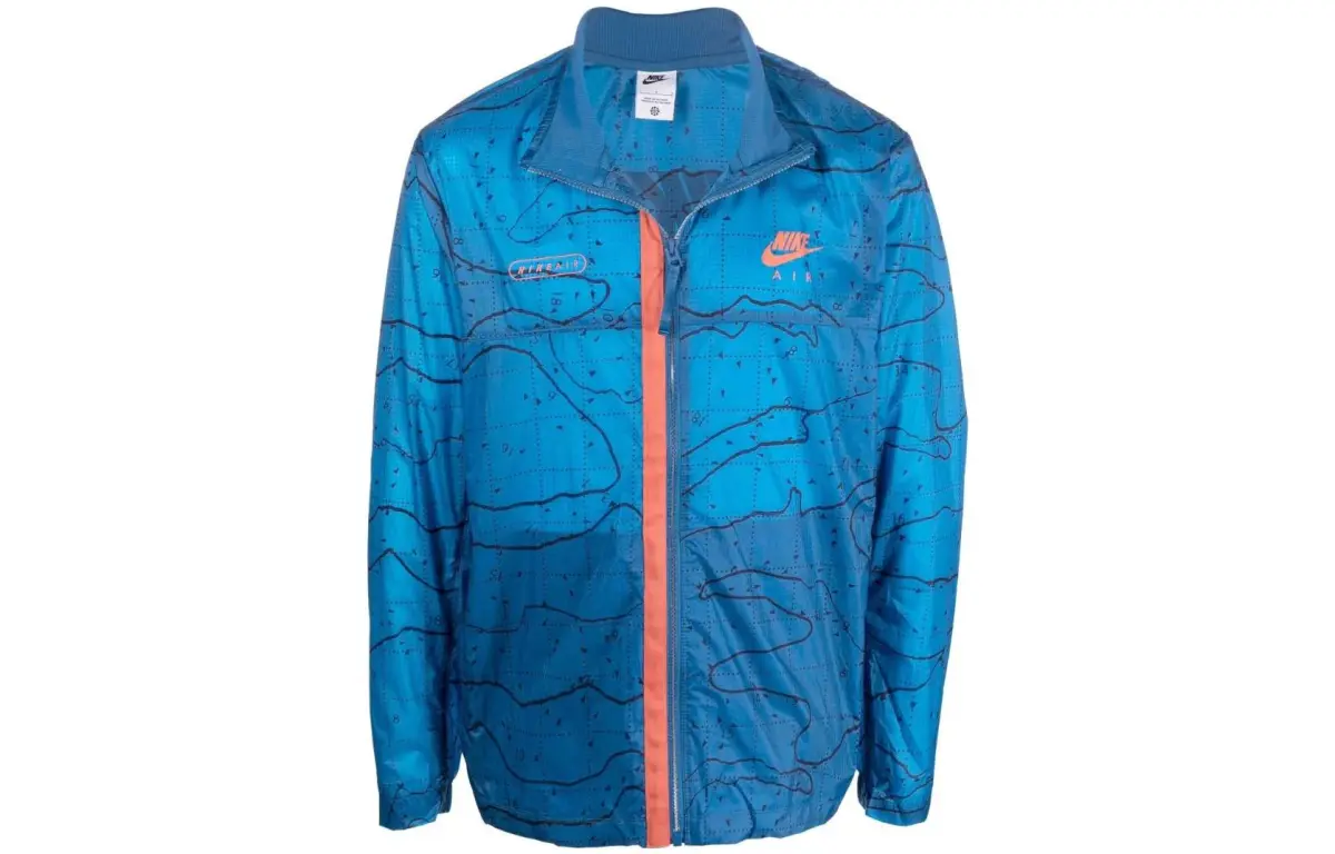 Nike Jackets Men's Blue Stand Collar Moderate Other