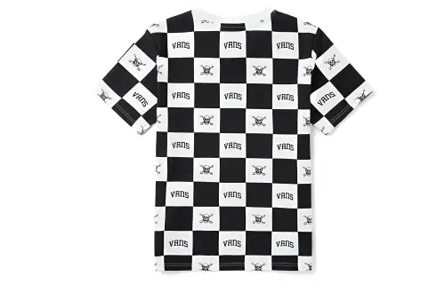 Vans T Shirt Unisex Black White Plaid