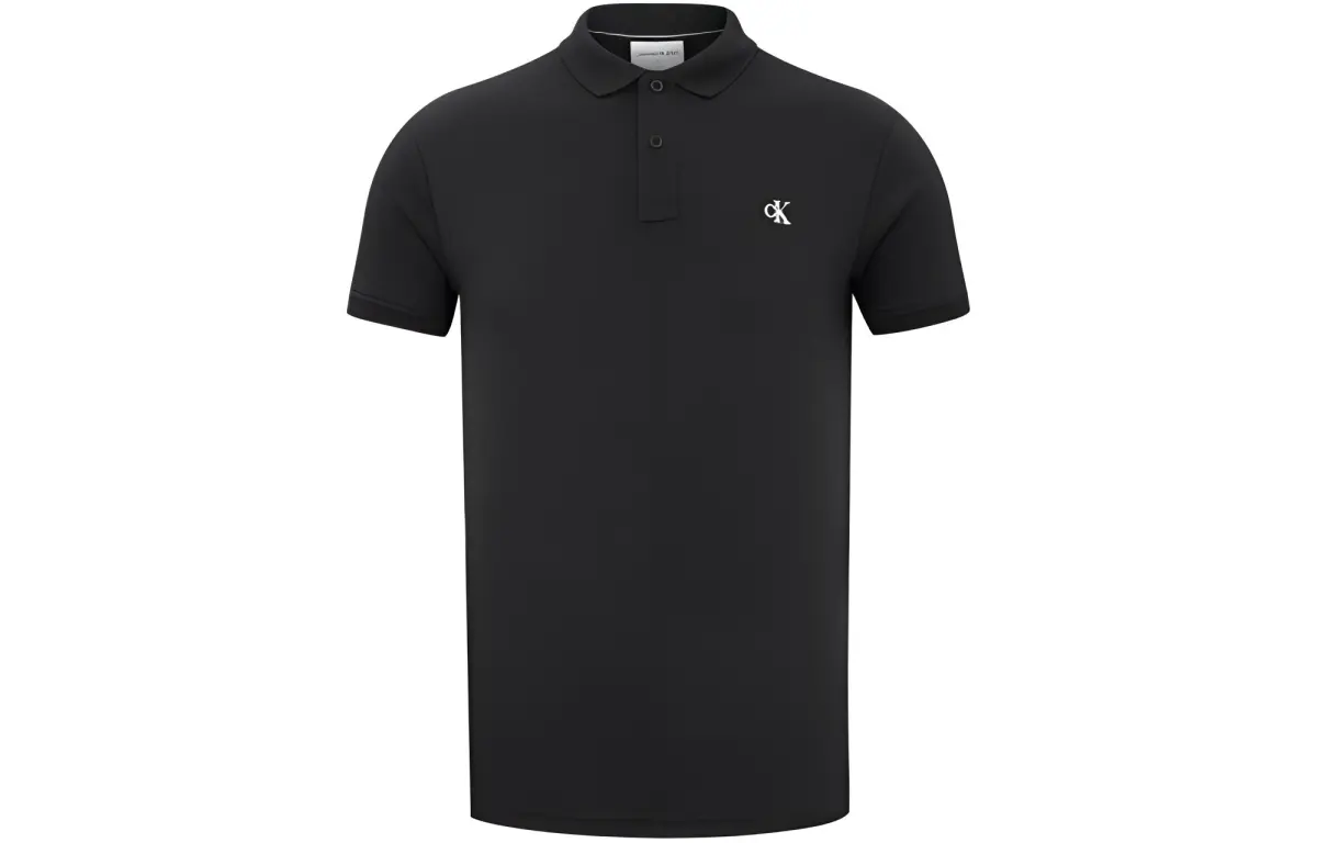 CALVIN KLEIN Polo Shirt Men's Black