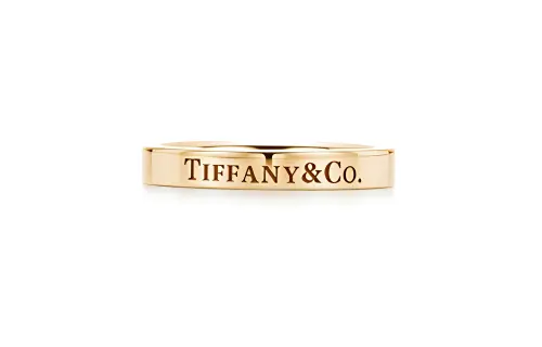 TIFFANY & CO. Pre Owned 18K Rose Gold Tiffany Ring
