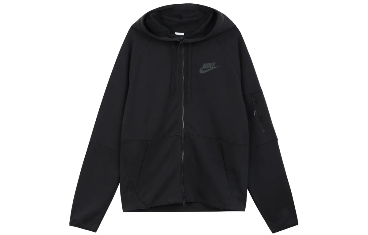 Nike Jackets Men's Black Hooded (Non-detachable) Moderate Straight Fit