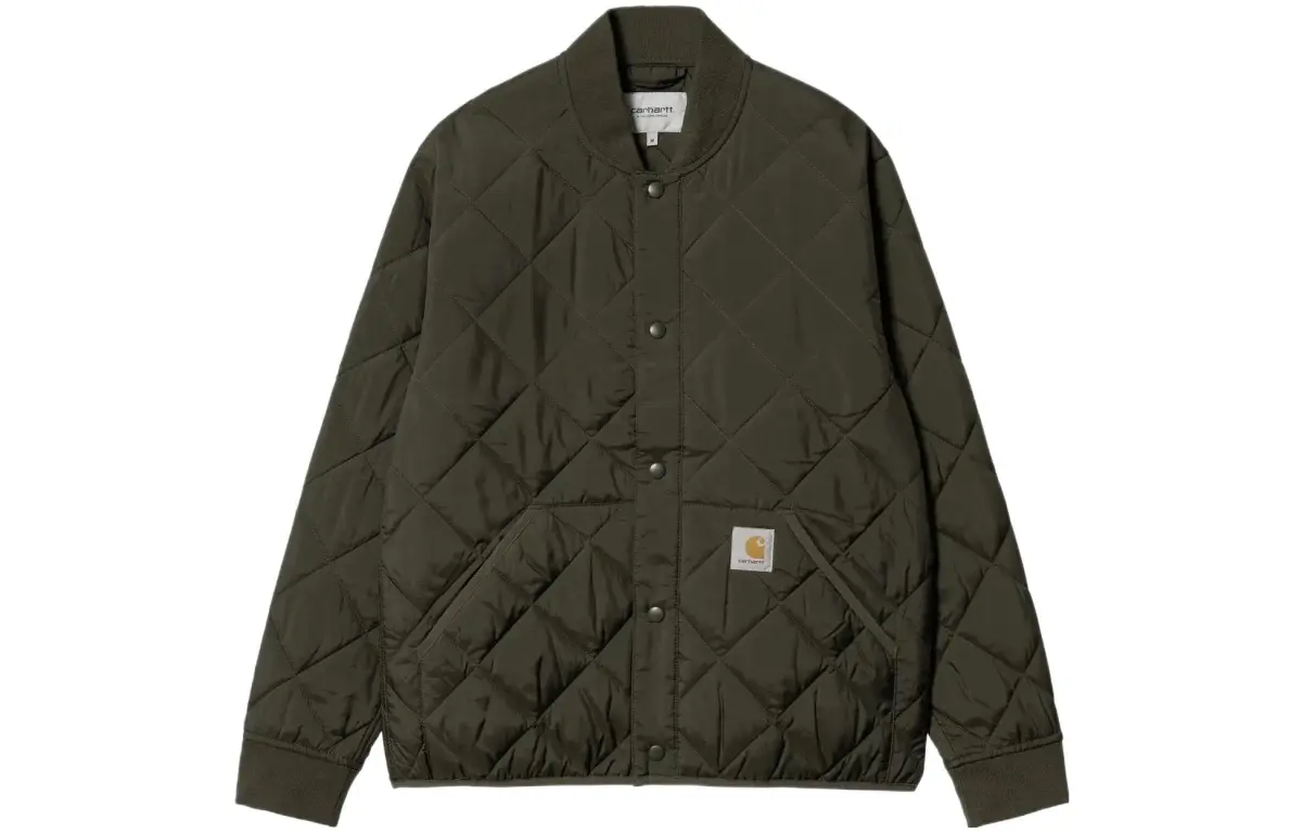 Carhartt WIP Jackets Men's Green Baseball Collar Moderate Other