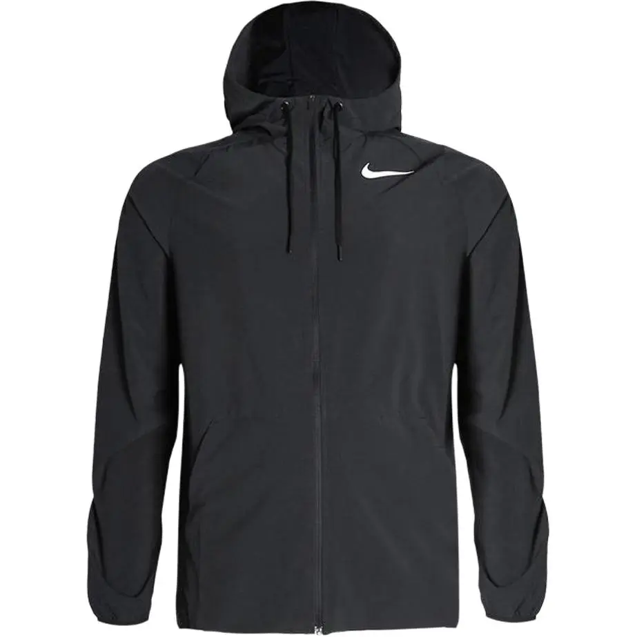 Nike Jackets Men's Black Hooded (Non-detachable) Moderate Straight Fit