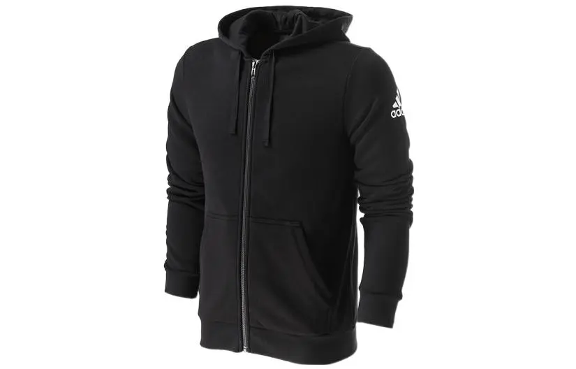 Adidas Jackets Men's Black Hooded Moderate Other